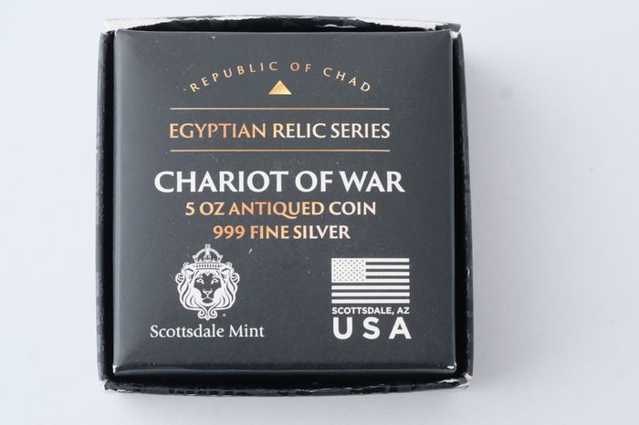 5oz Chariot of War 999 silver coin