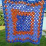 Chunky knitted crochet Blanket Image 2