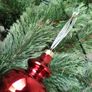 Retro Vintage Style Christmas Baubles x1 Box of x12 Glass Ornaments Image 5