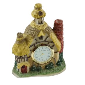 Park Lane Miniature House Cottage Resin Quartz ClockVintage  Clock not Working