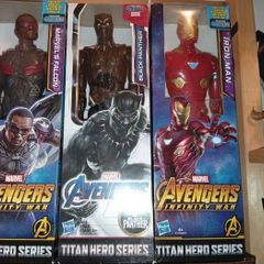 Marvel Avengers Titan Hero Series Falcon Black Panther Iron Man -all New-collection swords