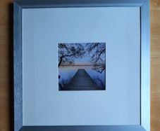 Silver metal picture frame
