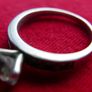 Vintage Sterling Silver 925 Statement Solitaire Ring with Round Faceted White Topaz size P  - 3,51g Image 10