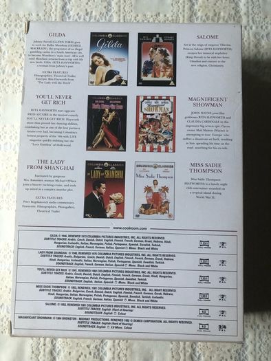 DVD set Rita Hayworth