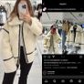 zara faux fur biker jacket Image 5