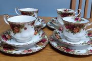 Royal Albert "Old Country Roses" tea trio