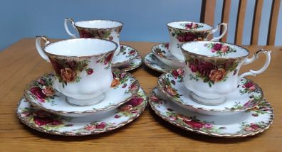 Royal Albert "Old Country Roses" tea trio