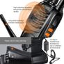 2PCS Walkie Talkies Rechargeable Walkie Talkie Long Range Two-Way Radio Walky Talky Set with Earpieces and LED Light Voice Prompt for Field Survival Biking and Hiking Image 5