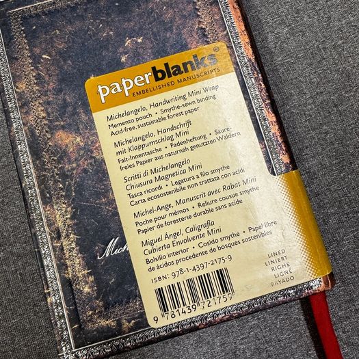 Paperblanks Michaelangelo  lined Notebook