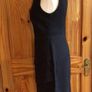 Dressbarn collection black tiered pencil dress pearl neckline Us 6 Uk 10 postage included Image 7