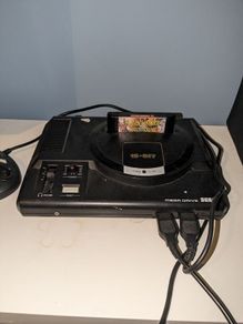 Sega Megadrive with games