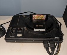 Sega Megadrive with games