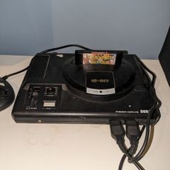 Sega Megadrive with games