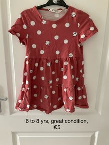 Girls dress, age 6 to 8