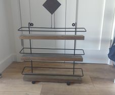 wooden shelf
