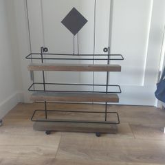 wooden shelf
