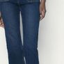 Zara High Waist Mini Flare Jeans Image 7