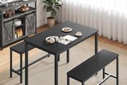 Dining table with 2 benches