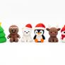 Christmas themed miniature figures on trays Image 3