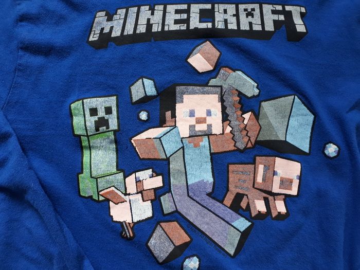 Minecraft Long Sleeve Top.   Age 11-12