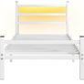 Single Bed Frame with Headboard & LED Lights Image 9
