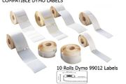 10 Rolls Compatible Dymo Large Address Labels 99012 - 36x89mm