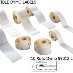 10 Rolls Compatible Dymo Large Address Labels 99012 - 36x89mm