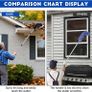 Gutter Cleaning Tools Kit 4M Telescopic Gutter Cleaner Roof with Adjustable Angle Pole Gutter Brush Scoop Roof Cleaning Equipment for Removing Leaves Debris from Gardens Ditches Villas Town Houses Image 7