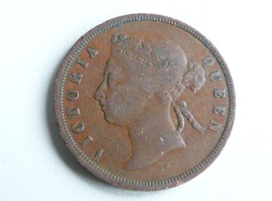 Scarce Straits Settlements 1 cent