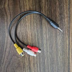 3.5mm mini AV male to 3RCA female audio video cable