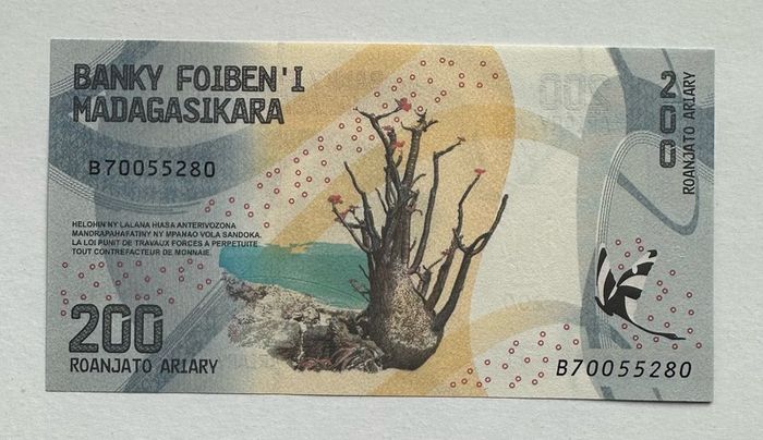 Madagascar 200 Ariary Banknote