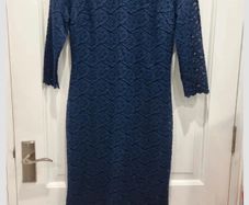 Navy Savida Size 12 3/4 Sleeve Dress