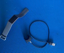 Fitbit charge 3 with a charger