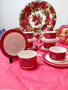 Christmas Cups and Saucers