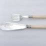 Vintage Art Deco Hallmarked Silver Plated Fish Servers: Sheffield Image 4
