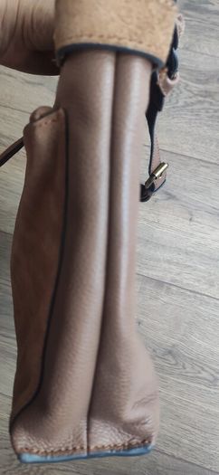 Next Tan Brown Genuine Leather Crossbody Bag