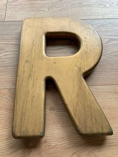 Vintage pub sign, gold painted & hand made