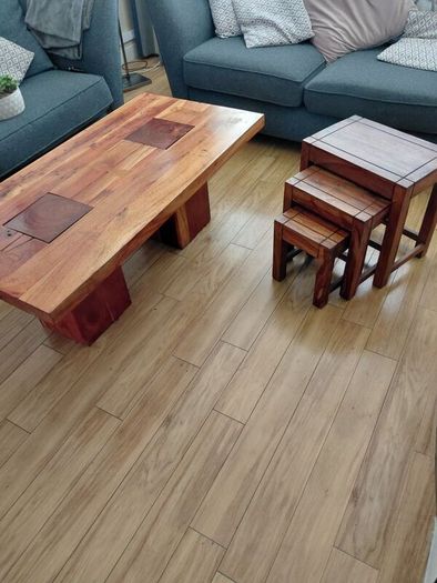 coffee table and matching nest of tables