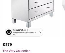 Mirrored chest of drawers