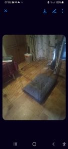 Large Dog Cage With Bed.