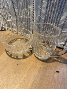 Waterford Glass Jug & Bowl