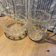 Waterford Glass Jug & Bowl