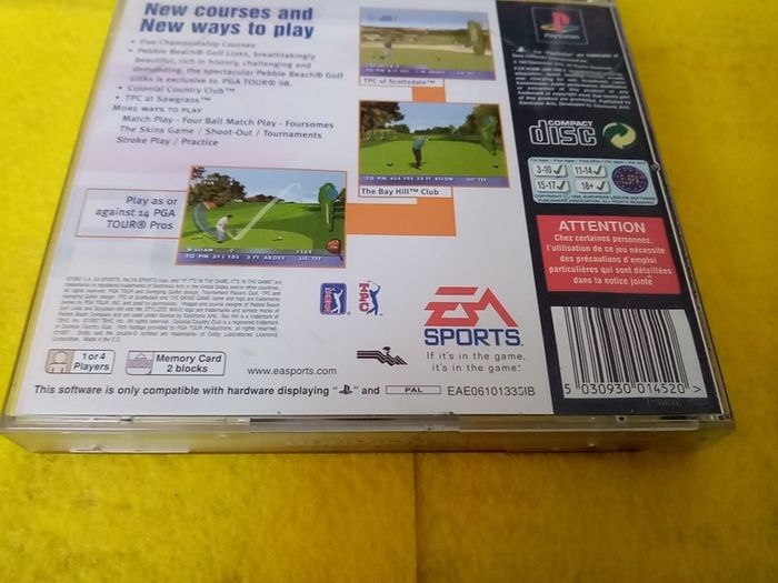 Pga tour 98 PlayStation 1 Ps1 PlayStation 2 Ps2 Games Original