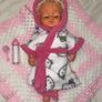 Vintage 1970s Palitoy Tiny Tears  Doll  with topknot 16h 3/4 eye. Image 7