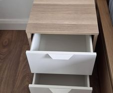 Selling a Double bed with 4 bottom drawers and x2 bed side table