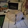 Rare open base Original Art Deco light pink hue 1930s glass ceiling shade Image 8