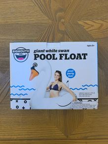 'Big Mouth inc' giant white swan pool float