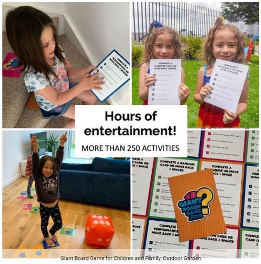 Giant Board Game for Children and Family, Outdoor Garden Entertainment Game