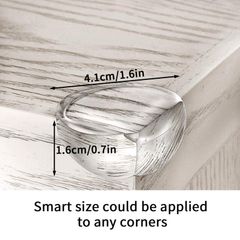 Baby Safety Corner Protectors, 20 Pack Clear Corner Guards for Tables, Furniture, with 20pcs Strong Adhesive for Backup Use