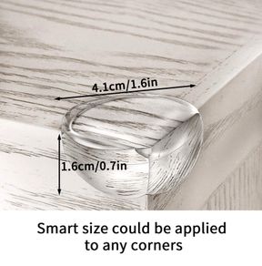 Baby Safety Corner Protectors, 20 Pack Clear Corner Guards for Tables, Furniture, with 20pcs Strong Adhesive for Backup Use